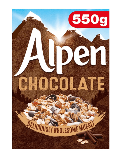 Alpen Chocolate Swiss Style Muesli 550G - Bevvys2U