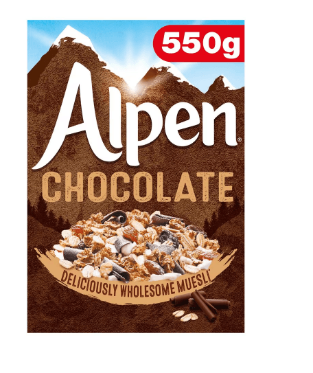 Alpen Chocolate Swiss Style Muesli 550G - Derby local delivery | Bevvys2u
