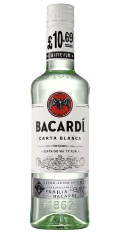 Bacardi Carta Blanca Rum 35cl 10.69 - alcohol delivery Derby | Bevvys2u