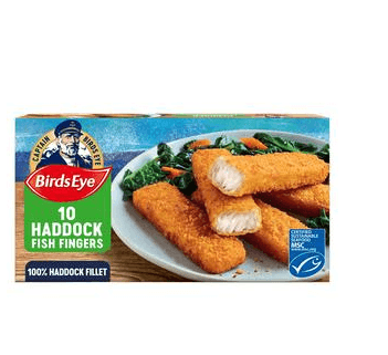 Birds Eye 10 Fish Fingers Haddock 280g - Derby local delivery | Bevvys2u