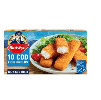 Birds Eye Cod Fish Fingers 10 Pack 280g - Derby local delivery | Bevvys2u