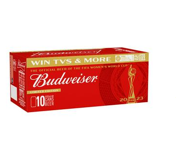 Budweiser Lager 10x440ml - alcohol delivery Derby | Bevvys2u