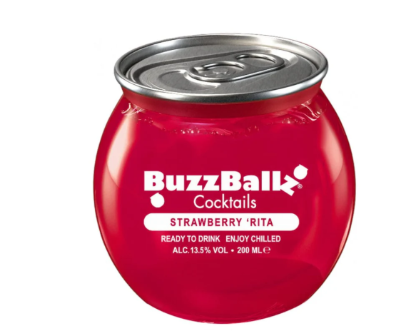 BuzzBallz Strawberry Rita Cocktails 200ml - alcohol delivery Derby | Bevvys2u