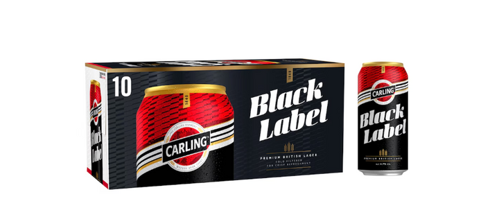 Carling Black Label Premium British Lager 10 x 440ml | Beer Delivery Derby | Bevvys2u