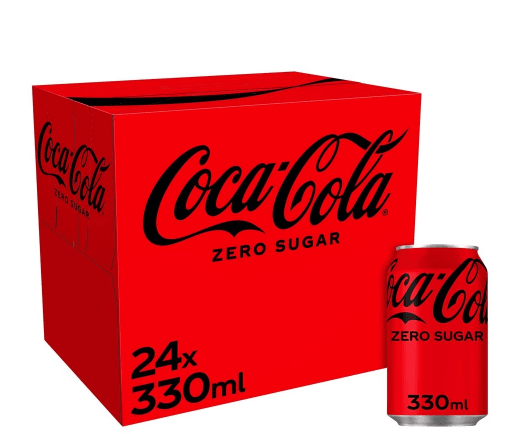 Coca-Cola Zero Sugar 24x330ml - Derby local delivery | Bevvys2u