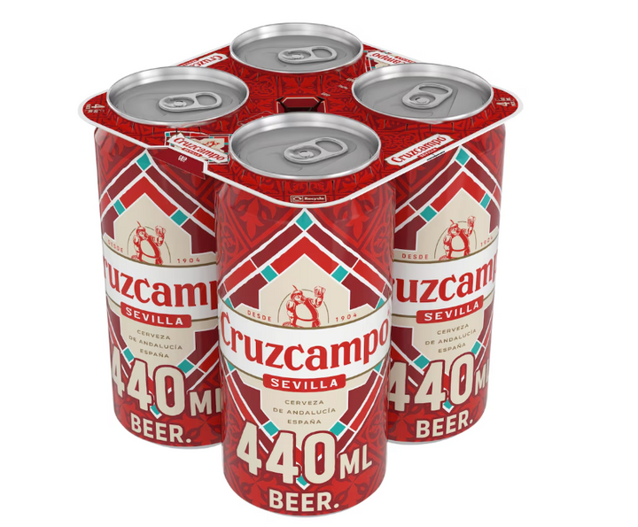Cruzcampo Sevilla Lager Beer 4x440ml - alcohol delivery Derby | Bevvys2u