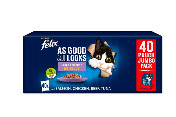 Felix As Good As It Looks Cat Food Mixed Selection 40x100g - Bevvys2U