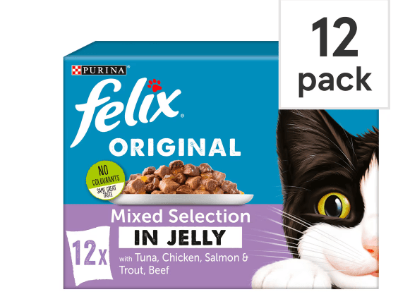 Felix Cat Food Mixed Selection In Jelly 12x100g - Bevvys2U