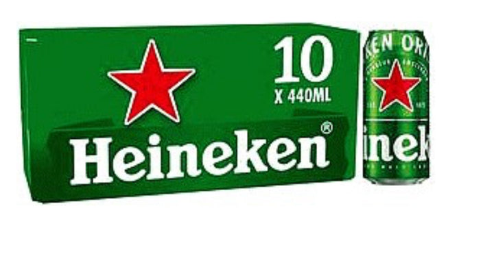 Heineken Lager Beer 10x440ml - alcohol delivery Derby | Bevvys2u
