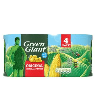 Green Giant Original Sweet Corn 4x198g - Bevvys2U