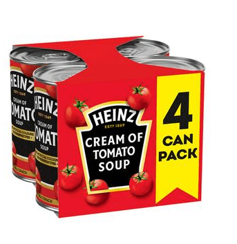 Heinz Cream Of Tomato Soup 4x400g - Bevvys2U