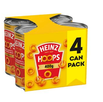 Heinz Spaghetti Hoops In Tomato Sauce 4x400g - Derby local delivery | Bevvys2u
