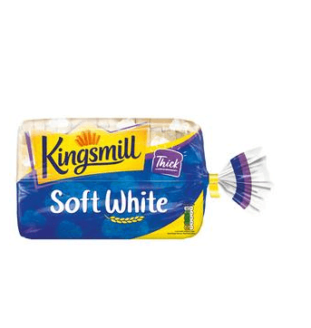 Kingsmill Thick Soft White Bread 800G - Derby local delivery | Bevvys2u