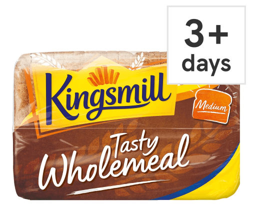 Kingsmill Tasty Wholemeal Medium Bread 800G - Bevvys2U