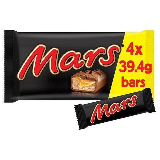 Mars 4 Pack 157.6G - Derby local delivery | Bevvys2u