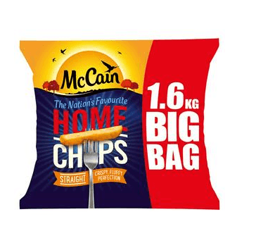 McCain Home Chips Straight 1.6kg - Bevvys2U
