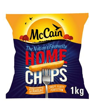 McCain Home Chips Straight 1kg - Derby local delivery | Bevvys2u