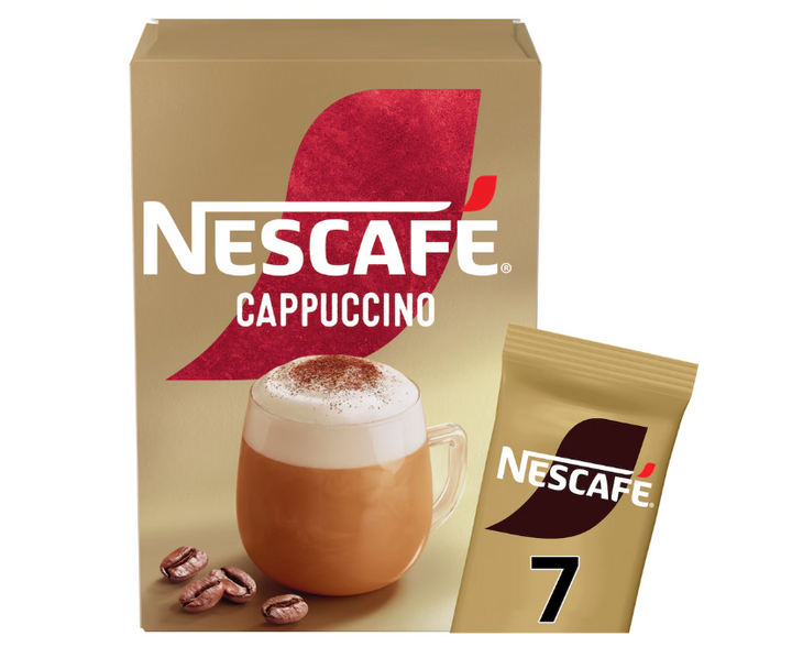Nescafe Gold Cappuccino Instant Coffee 7 Sachets - Derby local delivery | Bevvys2u