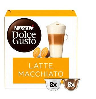 Nescafe Dolce Gusto Latte Macchiato Coffee Pods 16 183.2g - Derby local delivery | Bevvys2u