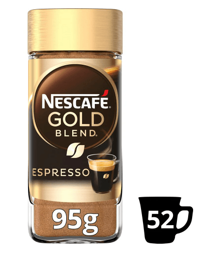 Nescafe Gold Blend Espresso Instant Coffee 95g - Bevvys2U