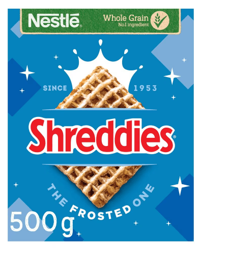 Nestlé Shreddies Frosted Cereal 500G - Bevvys2U