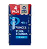 Princes Tuna Chunks in Brine 4x145g - Bevvys2U