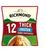 Richmond Thick Frozen Pork Sausages 12 516g - Bevvys2U