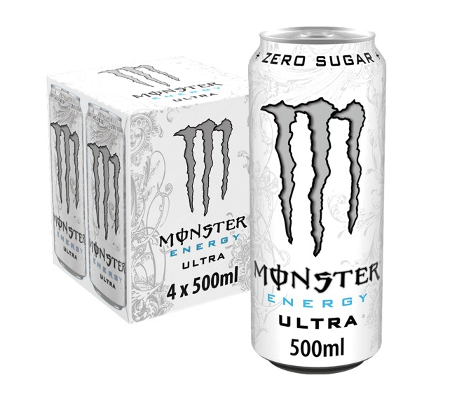 Monster Energy Drink Ultra 4x500ml - Derby local delivery | Bevvys2u