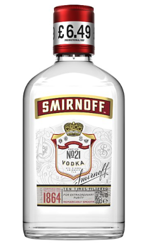 Smirnoff Vodka 20cl Pm 6.49 - alcohol delivery Derby | Bevvys2u Derby