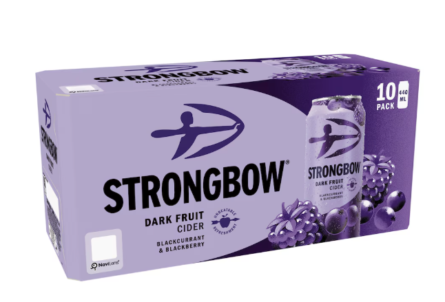 Strongbow Dark Fruit Cider 10x440ml | Beer Delivery Derby | Bevvys2u