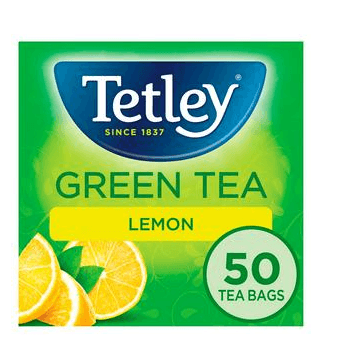 Tetley Green Tea Lemon 50 Tea Bags 100g - Derby local delivery | Bevvys2u Derby