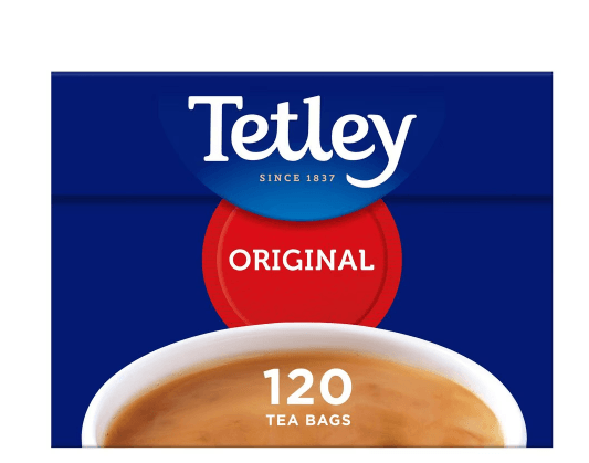 Tetley Original 120 Teabags 375G - Bevvys2U