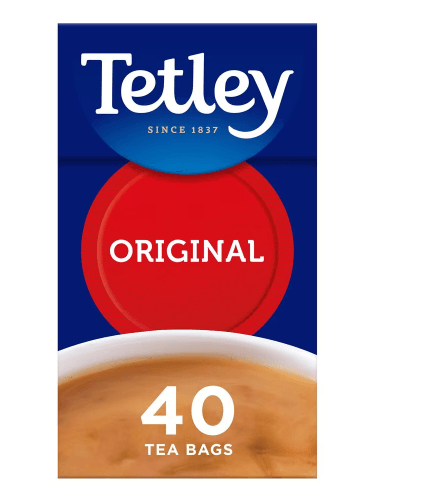 Tetley Original 40 Teabags 125G - Derby local delivery | Bevvys2u