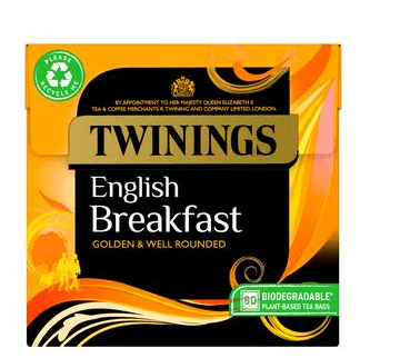 Twinings 80 English Breakfast Tea Bags 200G - Bevvys2U