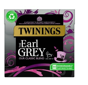 Twinings Earl Grey 80 Teabags 200G - Bevvys2U