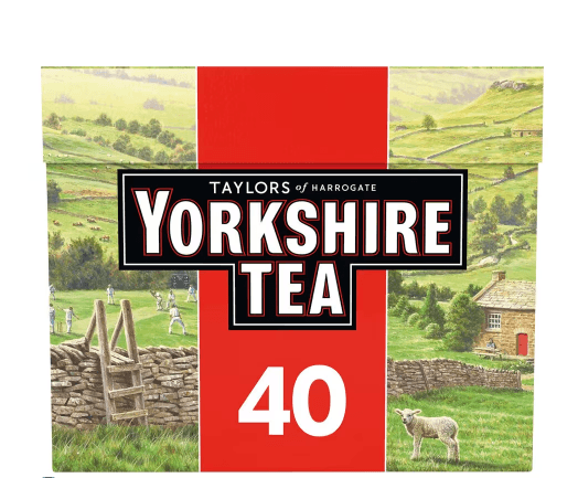 Yorkshire 40 Tea Bags 125G - Derby local delivery | Bevvys2u
