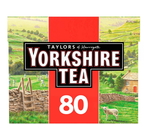 Yorkshire 80 Teabags 250G - Derby local delivery | Bevvys2u