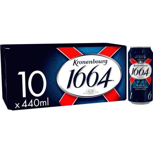 Kronenbourg 1664 Beer 10x440ml - Bevvys2U