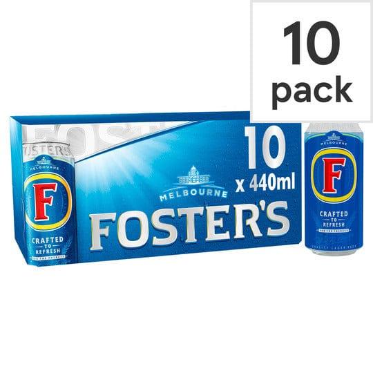 Fosters Lager 10x440ml Cans - alcohol delivery Derby | Bevvys2u