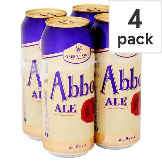 Abbot Ale Strong Bitter 4x500ml - alcohol delivery Derby | Bevvys2u