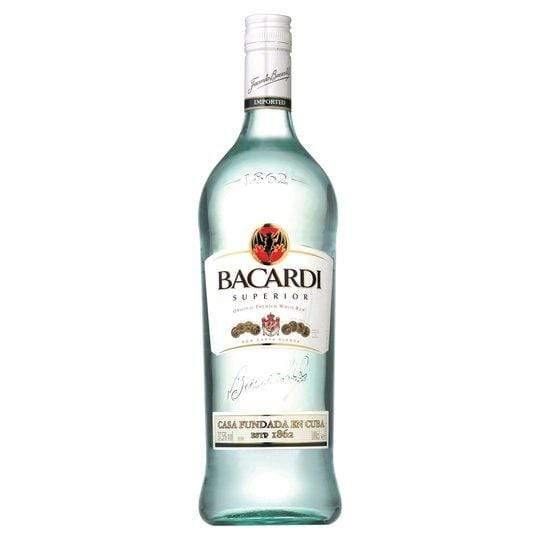 Bacardi Carta Blanca Rum 1Ltr - Bevvys2U