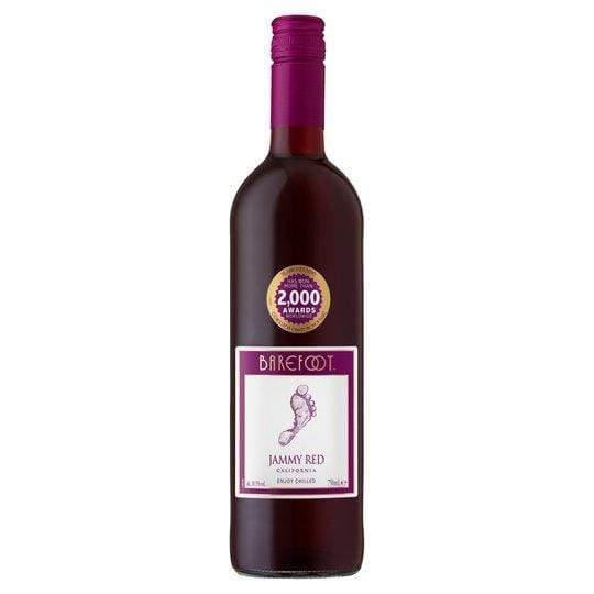 Barefoot Jammy Red California Wine 75cl - Bevvys2U