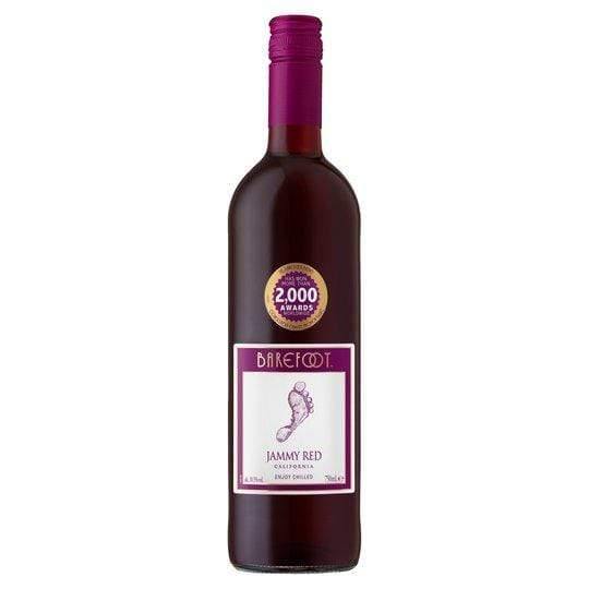 Barefoot Jammy Red California Wine 75cl - Bevvys 2 U Same Day Alcohol Delivery Derby & Derbyshire