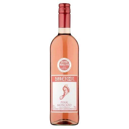 Barefoot Pink Moscato 75cl - alcohol delivery Derby | Bevvys2u