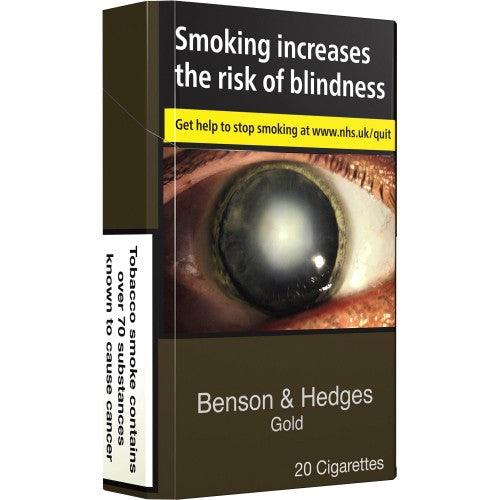 Benson & Hedges Gold Cigarettes 20s - Bevvys2U