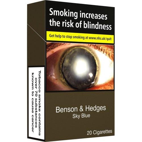 Benson & Hedges Sky Blue Cigarettes 20s - adult-only Derby delivery | Bevvys2u