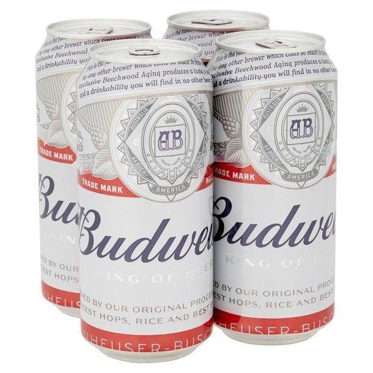 Budweiser 4x440ml - Bevvys2U