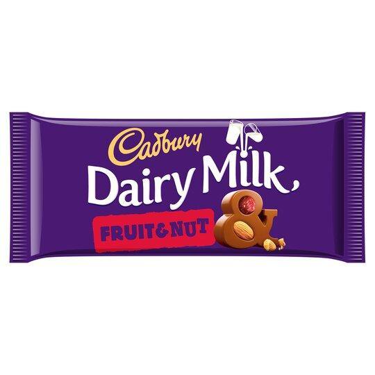 Cadbury Dairy Milk Fruit & Nut Chocolate Bar 200G - Bevvys2U