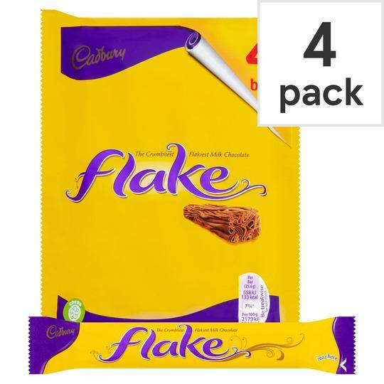 Cadbury Flake 4 Pack 102G - Bevvys 2 U Same Day Alcohol Delivery Derby & Derbyshire