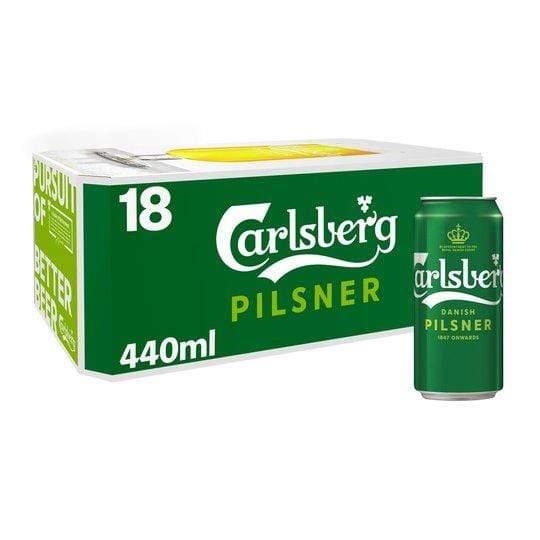 Carlsberg 18x440ml Can - alcohol delivery Derby | Bevvys2u